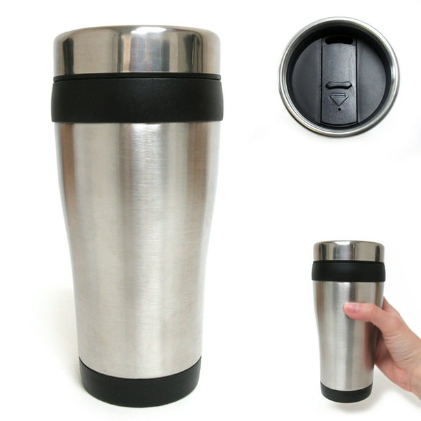 S Steel Flask Insulated Travel Mug Warm Hot Tea Coffee Drink Outdoor Thermal Cup